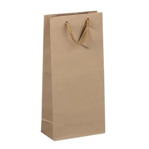 Tragtaschen ohne Fenster, braun, für 2 Flaschen 7 dl – 1l