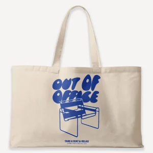 Out Of Office Oversized Canvas Bag