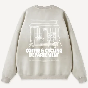 Coffee & Cycling Oversized Sweatshirt