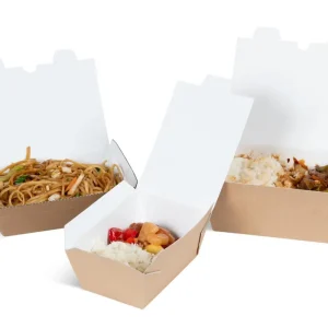 Foodbox #4 Öko-Line, 180 x 120 x 65 mm, braun, 1 Stück = 200 Karton