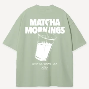 Matcha Mornings Oversized T-Shirt