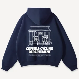 Coffee & Cycling Oversized Hoodie